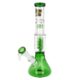 Skleněný bong s perkolací Thug Life Series V2 Green, 35cm - Sklenn bong s perkolac Thug Life Series V2 Green. Transparentn bong tvaru Beaker v zelenm tnu je na eln stran zdoben erno zlatm logem Thug Life. Ice bong ukonen silnm hrdlem je vybaven vstupky pro udren kostek ledu k ochlazen koue a spirlovou perkolac, kter kou rozdl a tm jet vce pome ochladit. Splashguard ve tvaru kopule, kter je umstn nad perkolac, zabrauje nast vody do st. Ve spodn sti bongu najdeme otvor pro turbo. Oproti standardnm bongm je tento prmiov bong vyroben z tepeln odolnho borosiliktovho skla tlouky 4 mm. Dvoudln chillum bongu s difuzrem je ukonen samostatnm kotlkem s praktickm drtkem a vet otvorem (cca 9 mm).

Vka: 35 cm
Vnitn prmr bongu: 3,7 cm
Vnj prmry bongu: 4,5 cm/5,5 cm
Prmr hrdla: 5,4 cm
Socket (zbrus) chillumu/kotlku: 18,8 mm / 18,8 mm
Max. dlka chillumu (meno od dosedac knick sti): 11,5 cm
Led: ano
Perkolace: 1x Spiral, 1x Splashguard
Turbo: ano
Stko do bongu: 15 mm
Materil: borosiliktov sklo
Balen: kartonov krabice
Distributor: Fortis-DB, spol. s r.o.