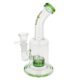 Skleněný bong s perkolací Super Heroes Green, 21cm - Sklenn bong s perkolac Super Heroes Green. Zahnut bubbler v zelenm tnu je zdoben logem. Bong ukonenm stedn velkm hrdlem je ve spodn sti vybaven perkolac Matrix, kter pomh kou zjemnit a ochladit. Oproti standardnm bongm je tento prmiov bong vyroben z tepeln odolnho borosiliktovho skla tlouky 3 mm. Vestavn chillum bongu je ukonen kotlkem s praktickm drtkem a otvorem 4 mm.

Vka: 21 cm
Vnitn prmr bongu: 2,1 cm
Vnj prmr bongu: 2,7 cm
Prmr hrdla: 3,5 cm
Socket chillumu: 14,5 mm
Led: ne
Turbo: ne
Perkolace: 1x Matrix
Stko do bongu: 12 mm
Materil: borosiliktov sklo
Balen: kartonov krabice
Distributor: Fortis-DB, spol. s r.o.
