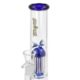 Skleněný bong s perkolací Super Heroes Straight Blue Ice+Perc., 25cm  (345063)